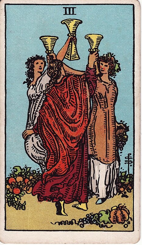 Lá Three of Cups