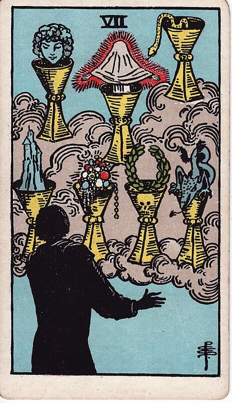Lá Seven of Cups