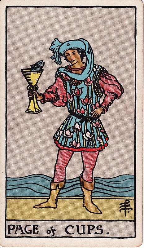 Lá Page of Cups