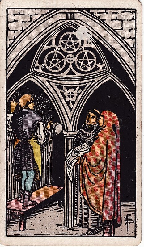 Lá Three of Pentacles
