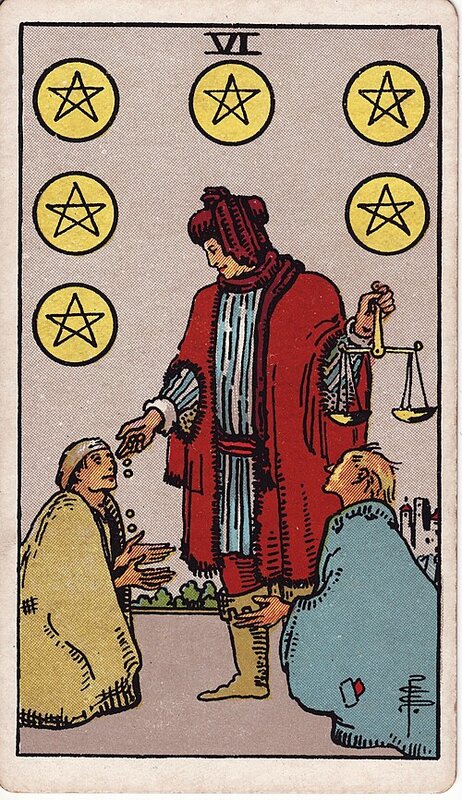 Lá Six of Pentacles