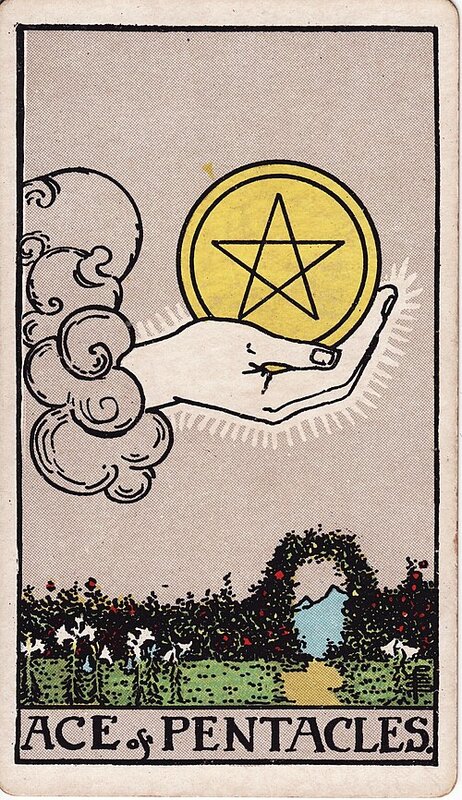 Lá Ace of Pentacles