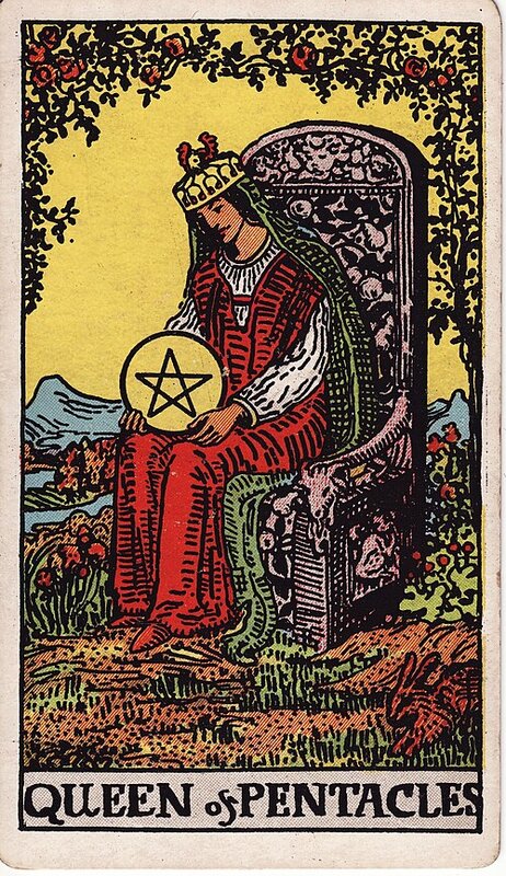 Lá Queen of Pentacles