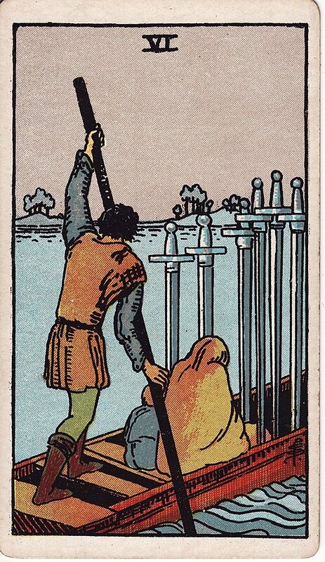 Lá Six of Swords
