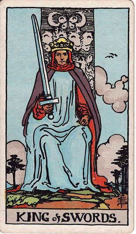 Lá King of Swords
