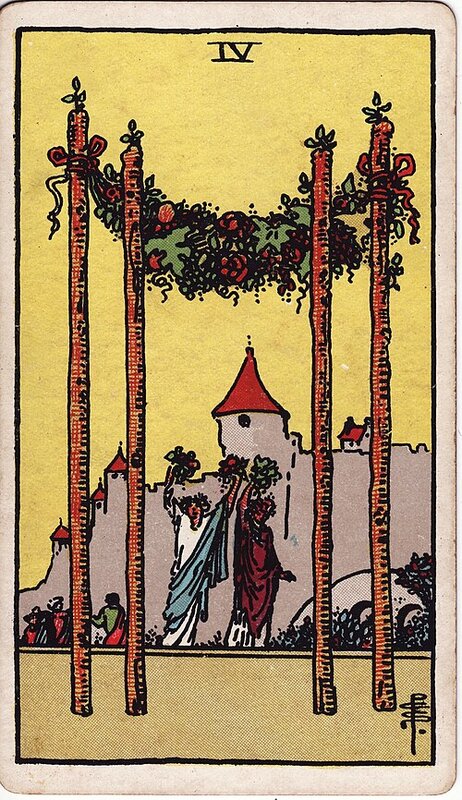 Lá Four of Wands