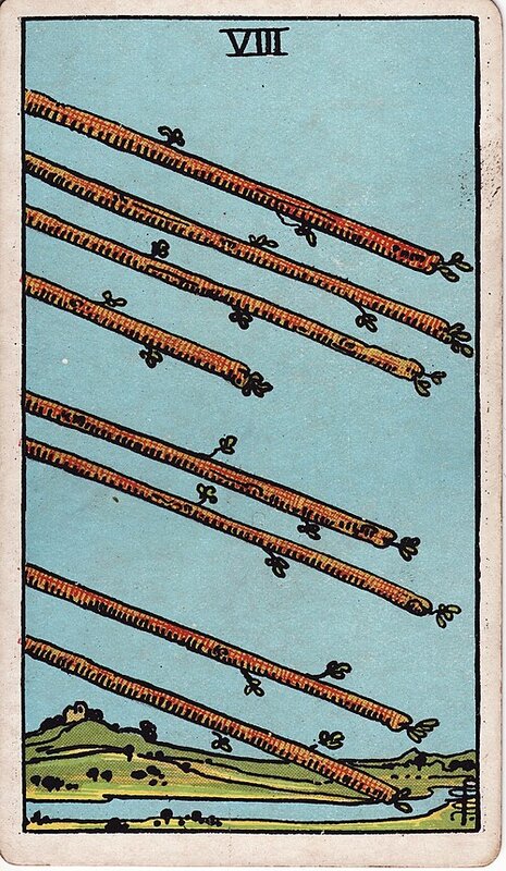 Lá Eight of Wands