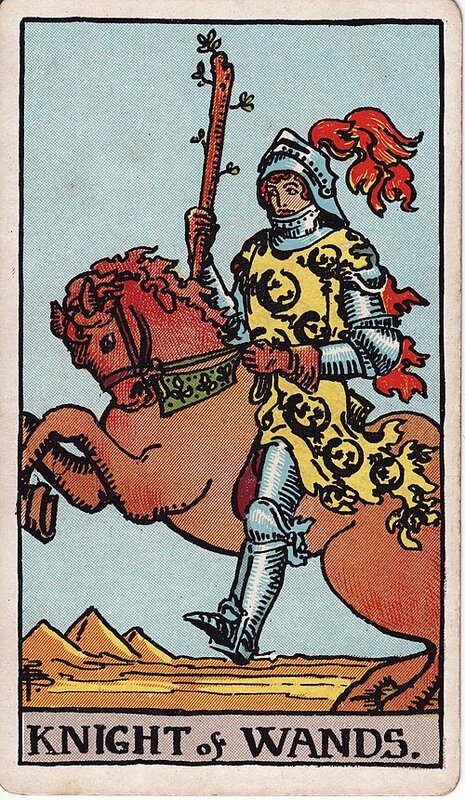 Lá Knight of Wands
