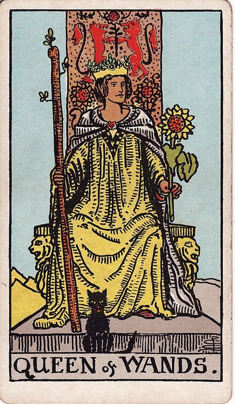 Lá Queen of Wands